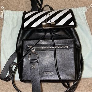 OFF-WHITE Authentic Diagonal Black Backpack
